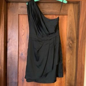 BCBGeneration Women's One-Shoulder Cocktail Black Dress